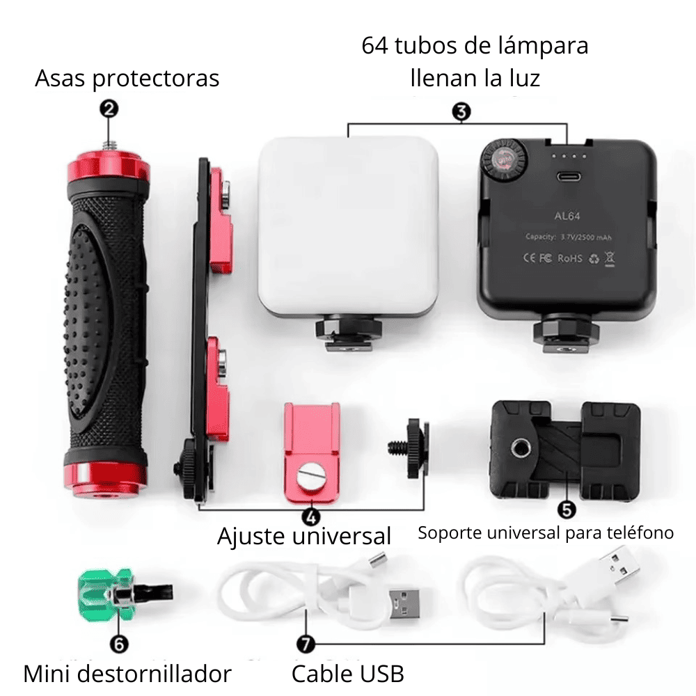 LED Topflash para Fotografía Dental con Teléfono Celular