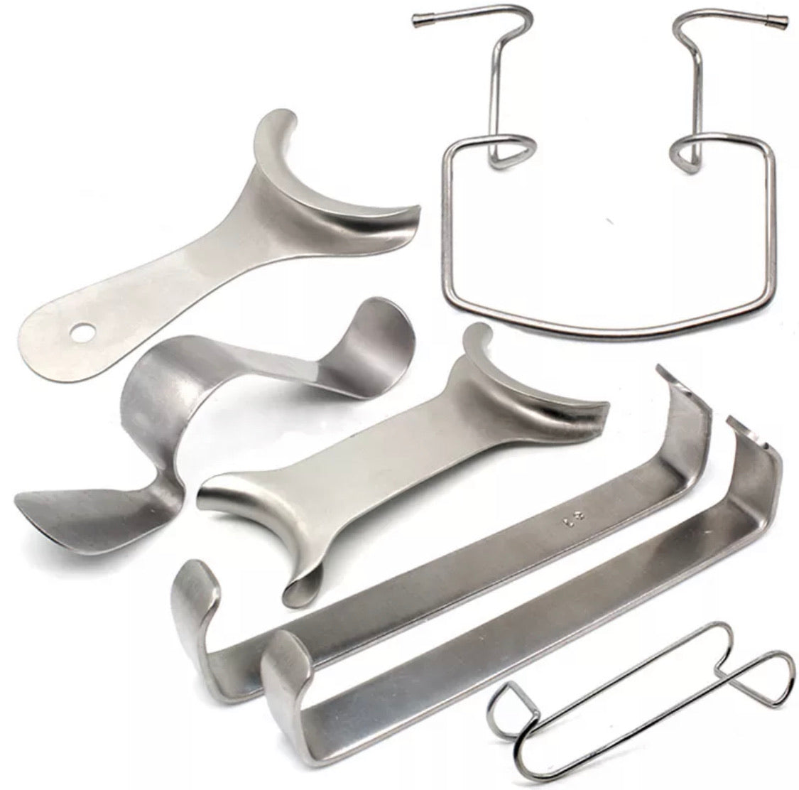 Retractores de labios de acero inoxidable